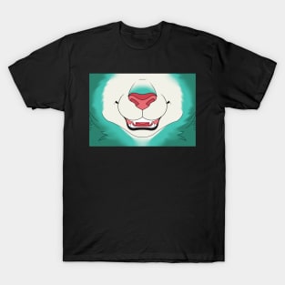 Teal Lion Mane Face T-Shirt
